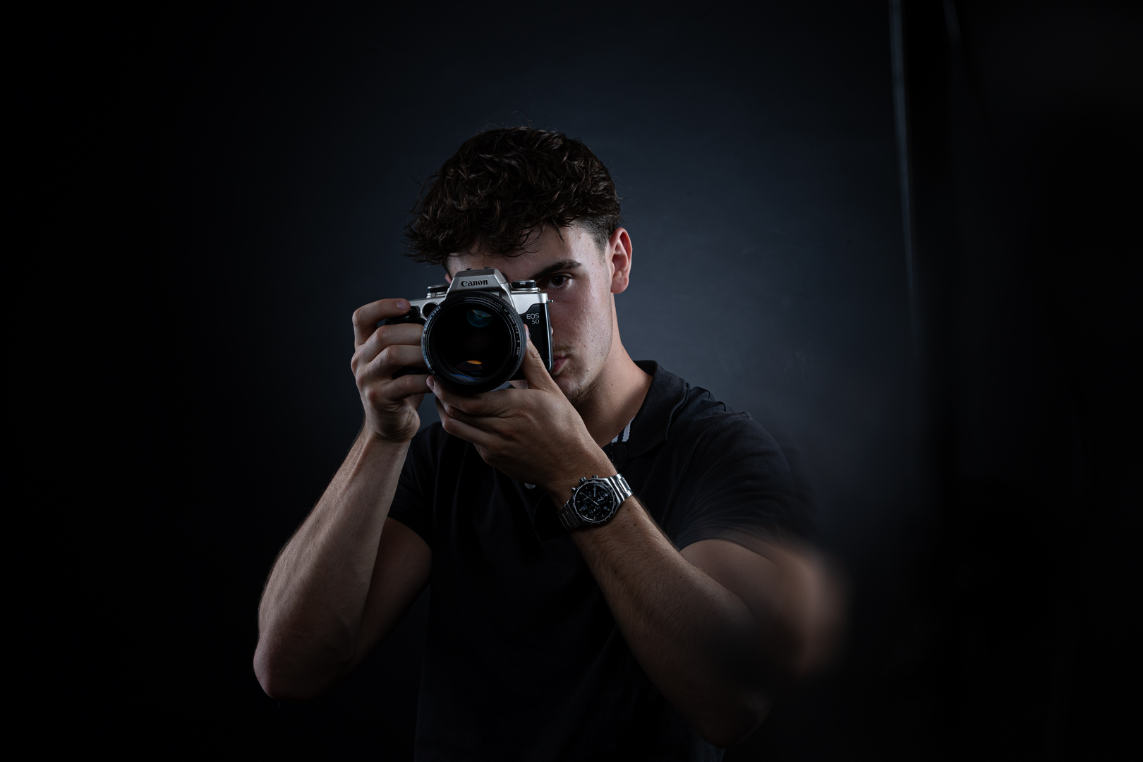 Julian Zauner mit Kamera